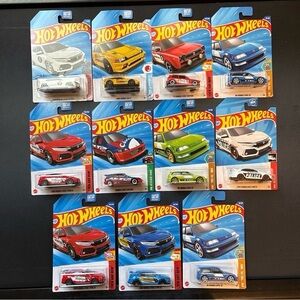 Hot Wheels Honda Civic die-cast model 11 cars
